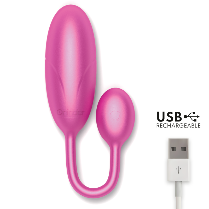 DENVER VIBRATING EGG PINK 7 X 2.7 CM FREE APP