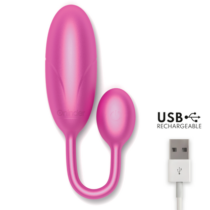 DENVER VIBRATING EGG PINK 7 X 2.7 CM FREE APP