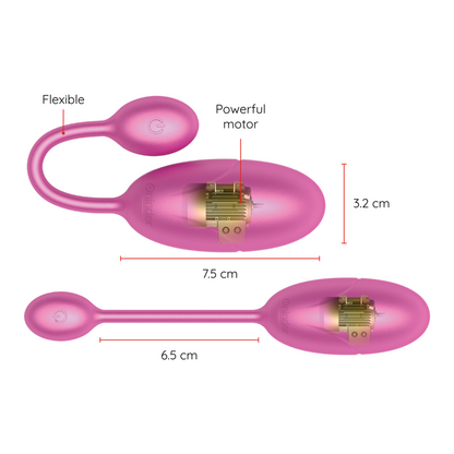 TOKYO VIBRATING EGG PINK 7.5 X 3.2 CM FREE APP