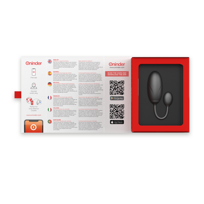 TOKYO VIBRATING EGG BLACK 7.5 X 3.2 CM FREE APP