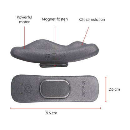 MANILA PANTY RECHARGEABLE VIBRATOR 9 SPEED 9.6 CM X 2.6 CM - FREE APP