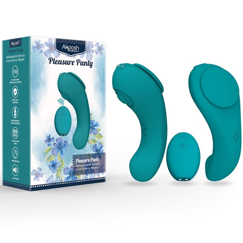 PLEASURE PANTY VIBRATOR REMOTE CONTROL 3 SPEEDS GREEN