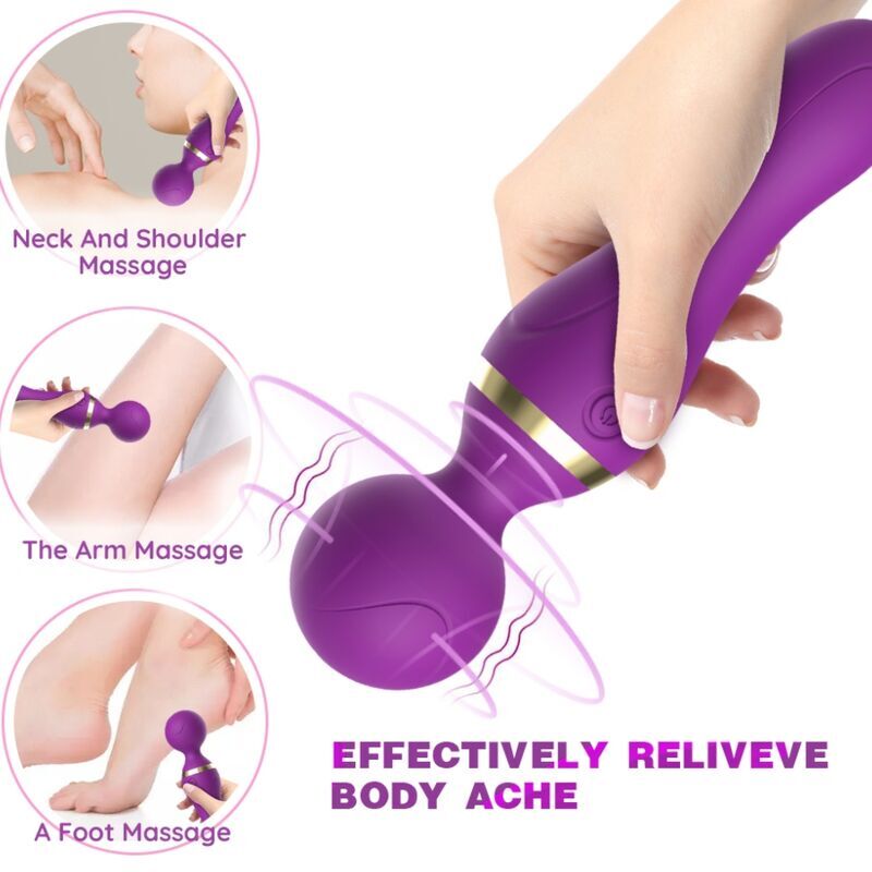FREEZA MASSAGER & VIBRATOR SUPER FLEXIBLE HEAD BLACK